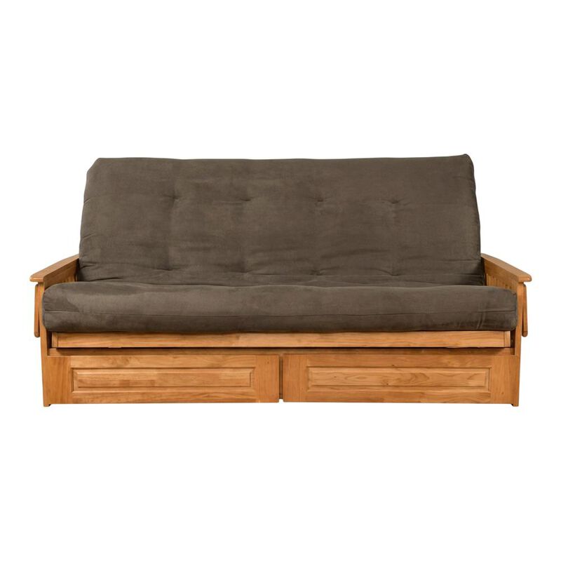 KODIAK Phoenix Frame Queen-Butternut Finish-Mattress-Storage Drawers image number 1