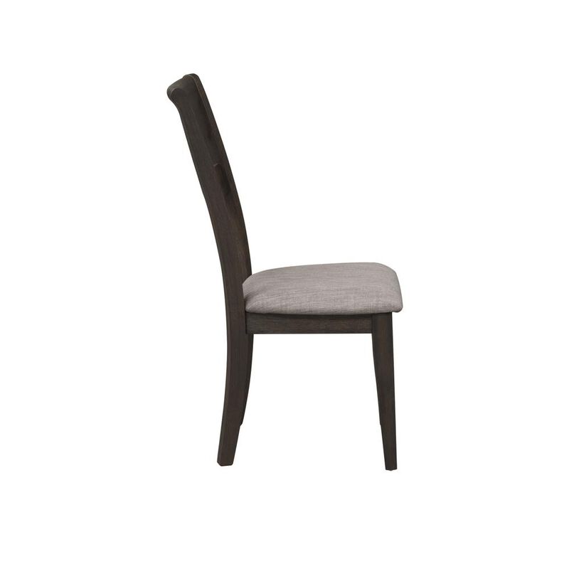 Liberty Furniture Double Bridge Splat Back Side Chair (RTA)-Set of 2 in Dark Chestnut image number 6