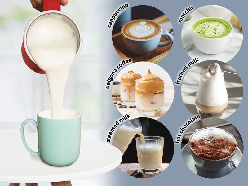 Automatic 4-in-1 Function Milk Steamer For Hot & Cold