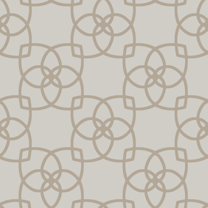 Serendipity Light Grey & Light Brown Wallpaper