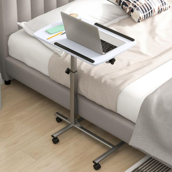 Hivvago Adjustable Angle Height Rolling Laptop Table