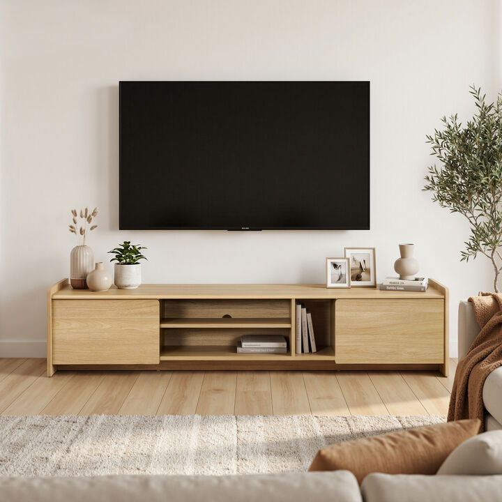69" Zendic Wood Low-Profile TV Console