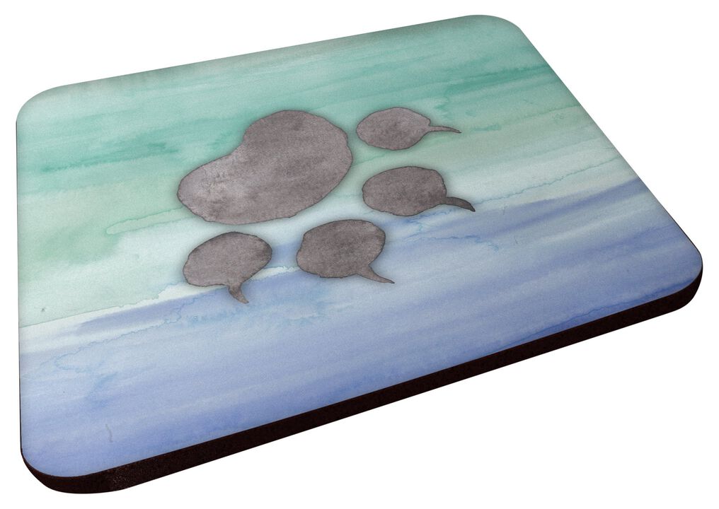 Caroline's Treasures Cat Paw Watercolor Decorative coasters, 3.5, Multicolor