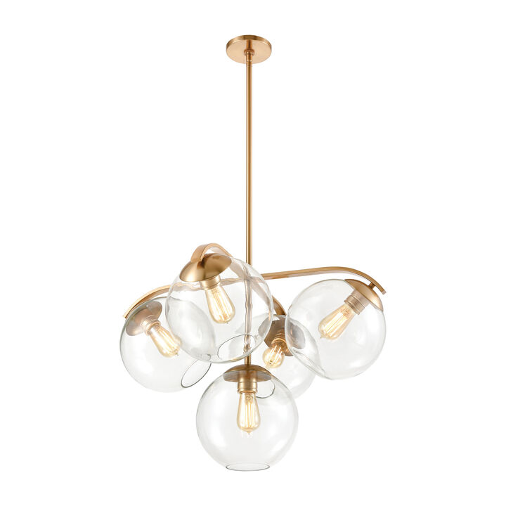 Collective 28'' Wide 5-Light Chandelier
