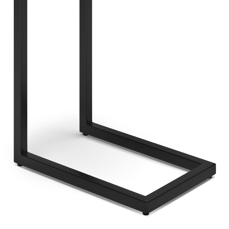 Davisville SOLID MANGO WOOD 11 inch Wide Rectangle Boho C Side Table in Natural, Fully Assembled