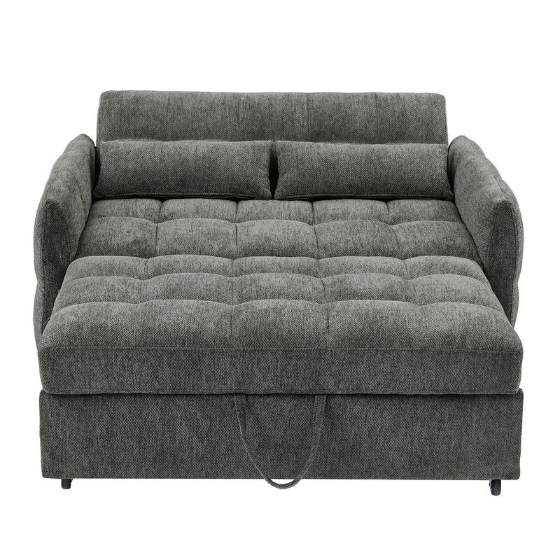 Merax Loveseat Sofa Pull-out Sleeper Sofa with 3 USB Ports