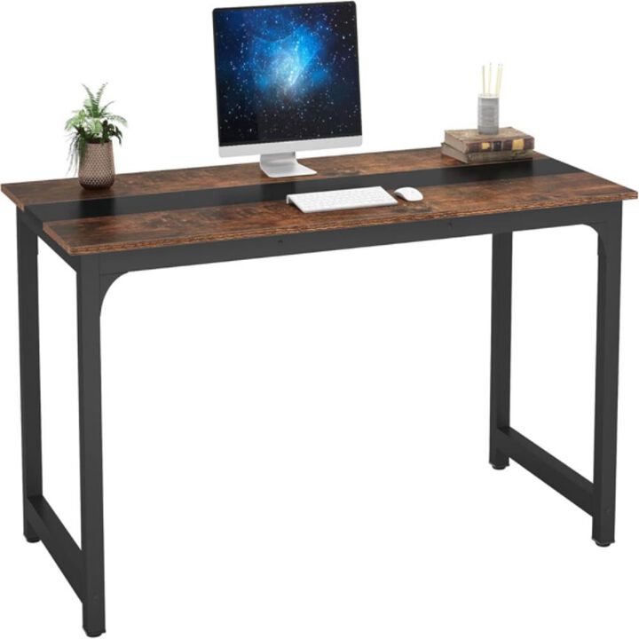 Modern Office Computer Desk &ndash; Spacious Surface, Built-In Storage for Home or Office