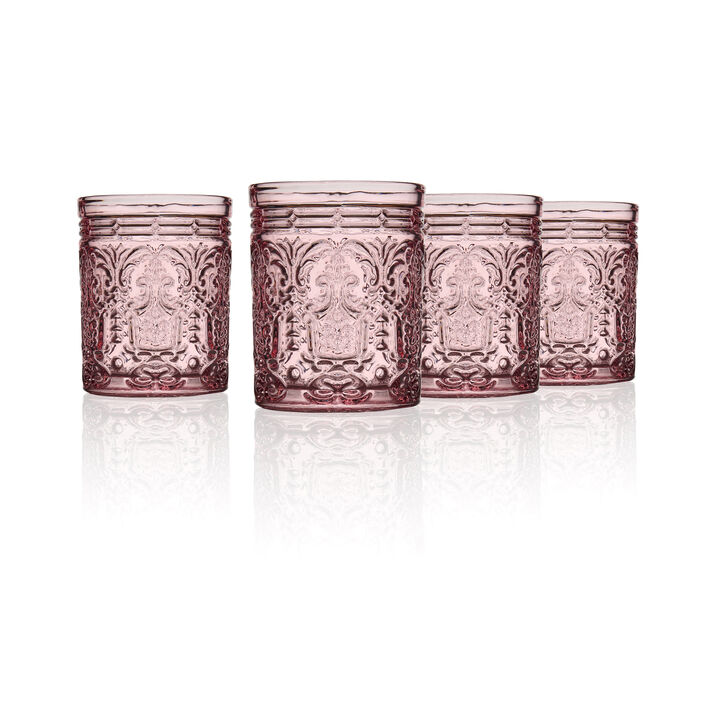 Jax Pink Double Old Fashion, Set of 4