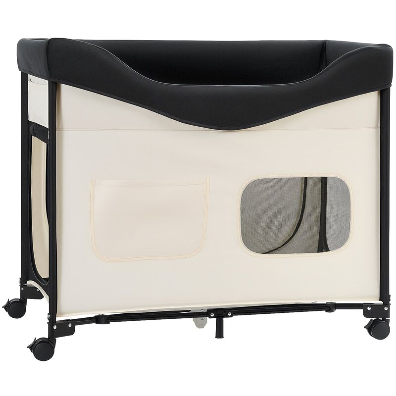 Portable Elevated Pet Lounge Bed, Foldable Dog & Cat Cot with Oxford Fabric image number 0