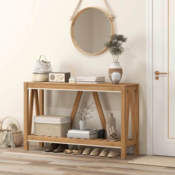 Hivvago Farmhouse Sofa Table for Living Room or Hallway