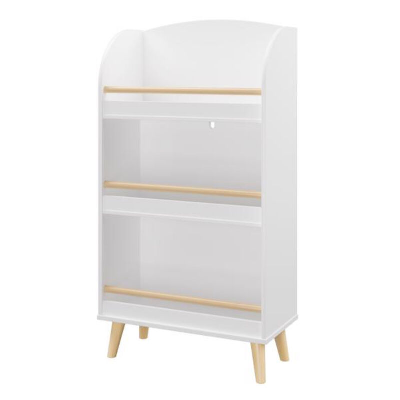 Kids 3-Tier Bookshelf and Toy Storage Cabinet for Bedroom or Playroom