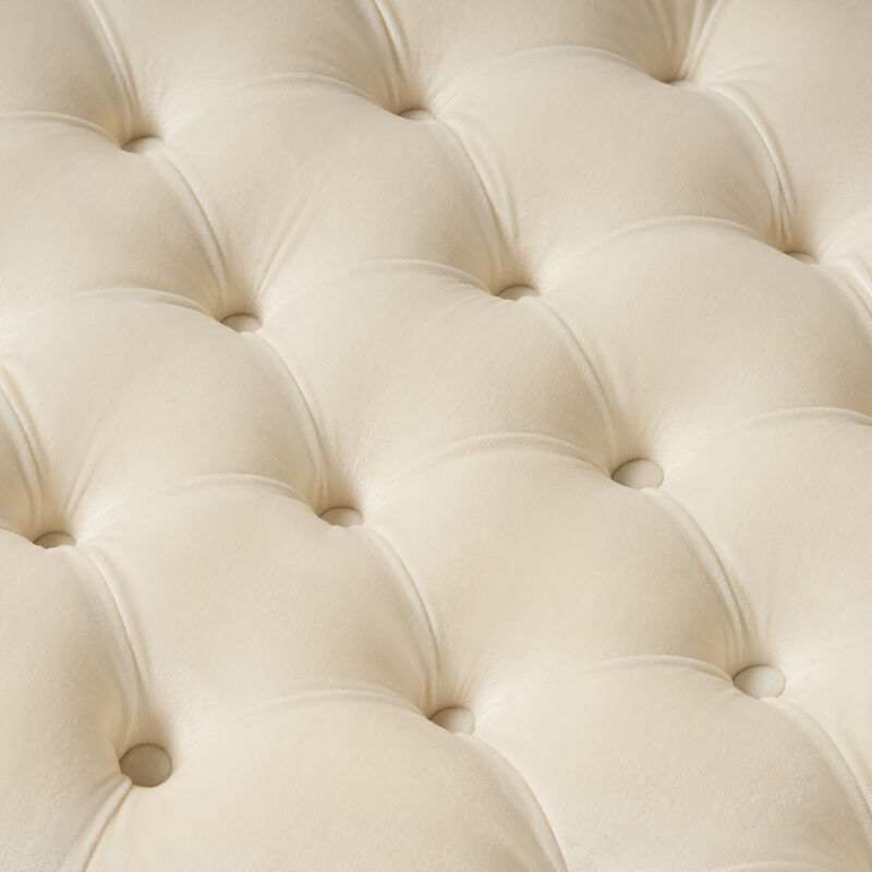 Merax Fabric Upholstered Storage Ottoman for Living Room, Bedroom image number 8