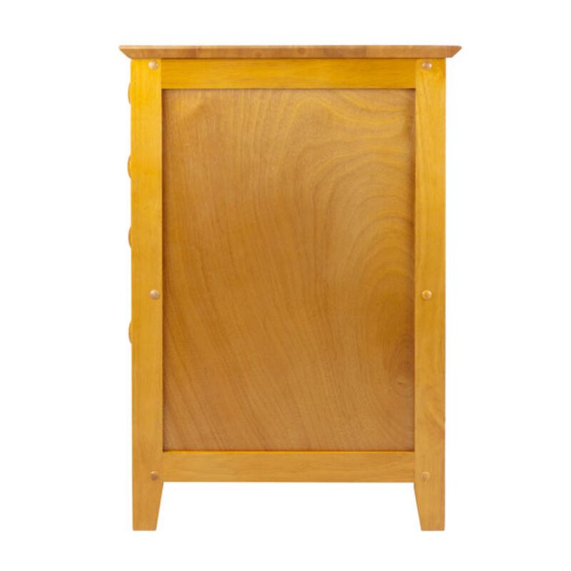 Studio Home Office File Cabinet, Honey Pine