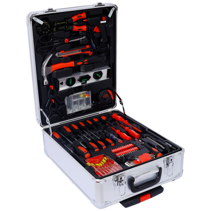 ELEMENT ACE 969-Piece Complete Home Repair Tool Set with Rolling 4-Drawer Storage Case, All-Purpose Household Tool Kit for Maintenance, Gardening, DIY Projects, Homeowners & Handymen