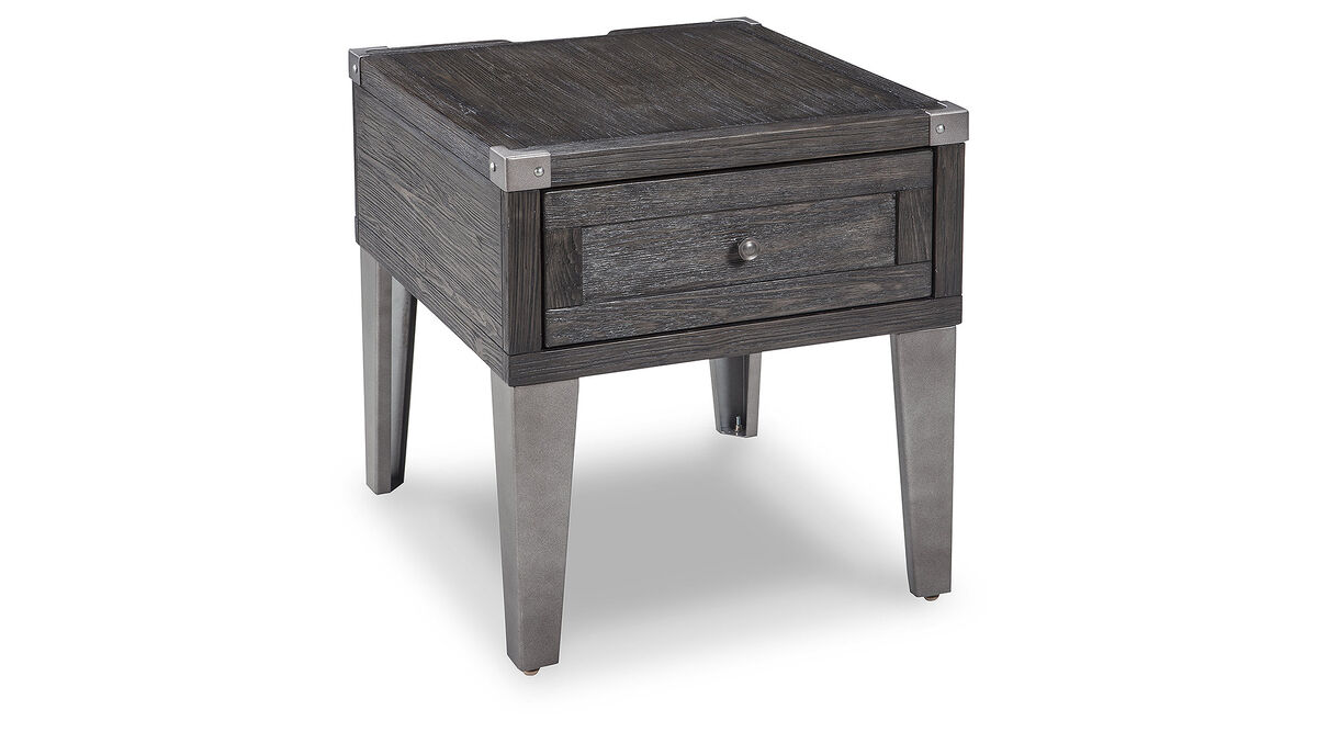 Todoe End Table with USB Ports & Outlets