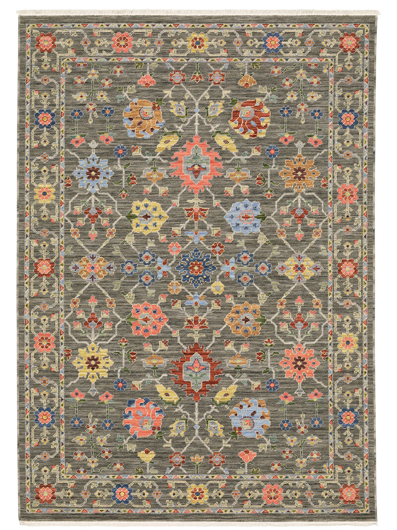 Lucca 5'3" x 7'6" Grey Rug image number 0