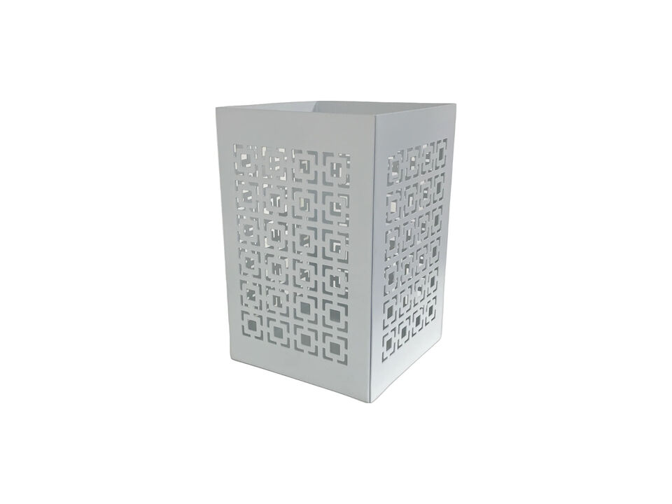 Breeze Block Metal Container-White