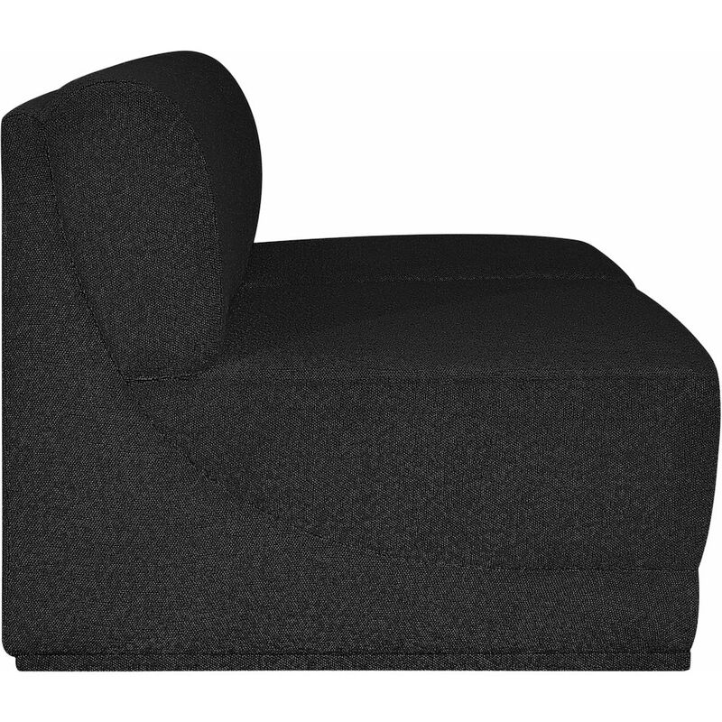 Meridian Furniture Ollie Black Boucle Fabric Modular Sofa