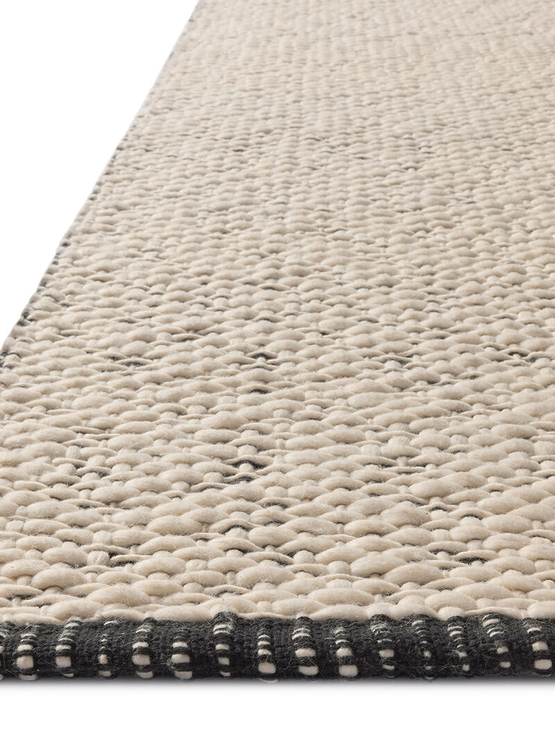 Betty BET01 Ivory/Black 7'9" x 9'9" Rug by Magnolia Home by Joanna Gaines x Loloi image number 1