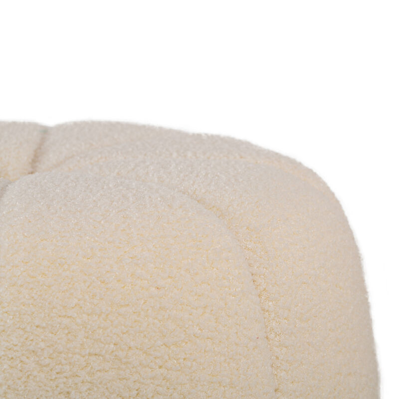 Living Room Pouf with Stripes