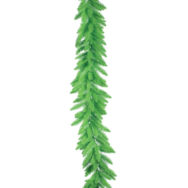 Vickerman 9' x 14" Lime Fir Artificial Christmas Garland, Unlit - Faux Fir Christmas Garland - Indoor Seasonal Home Decor