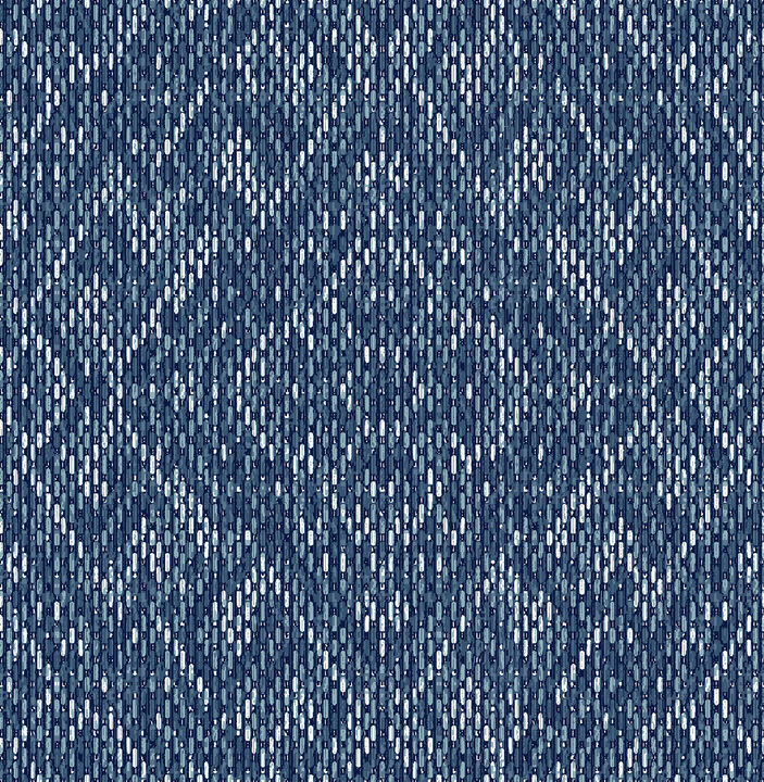 Felix Indigo Indigo Geometric Wallpaper