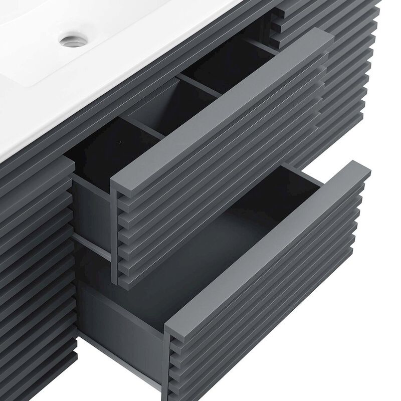 Render 48" Wall-Mount Bathroom Vanity image number 7