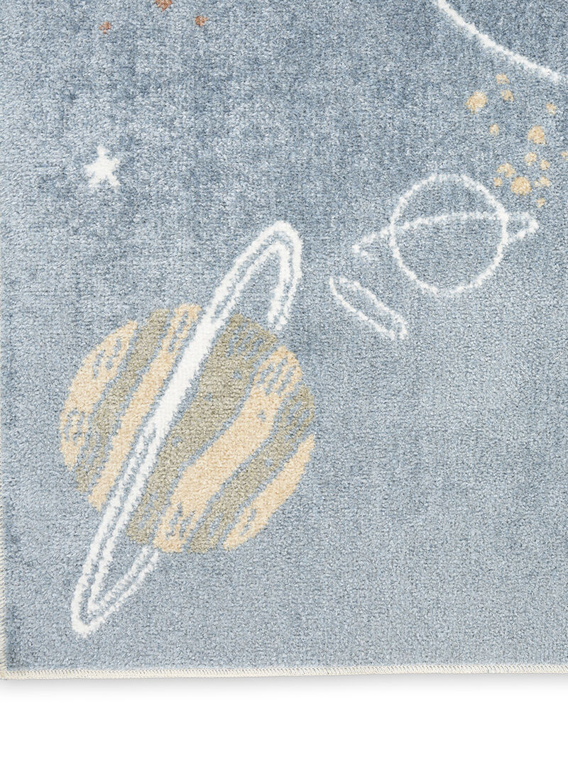 Astra Machine Washable ASW18 Turquoise/Multicolor 3'3" x 5' Rug