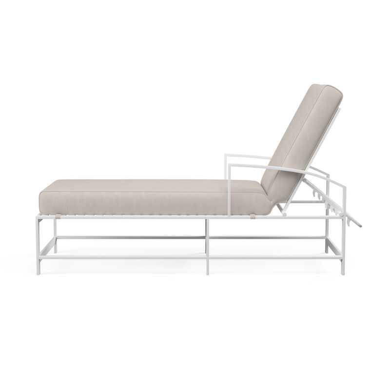 Bristol Chaise in Canvas Flax w/ Self Welt