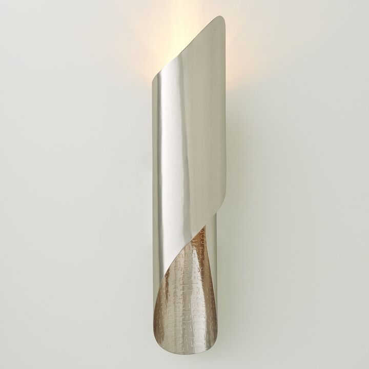Curl Wall Sconce- Silver