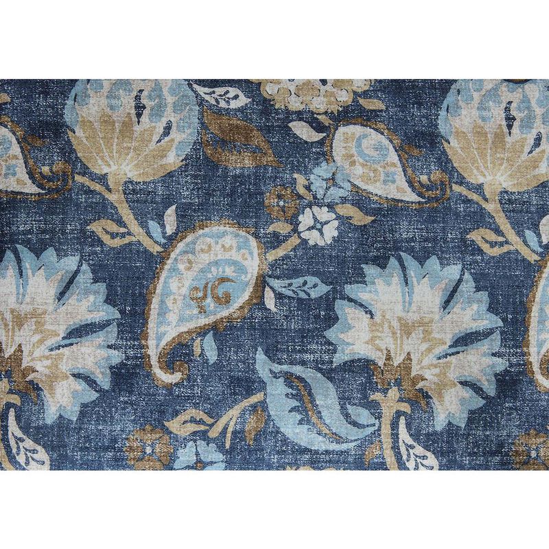 Convience Concept, Inc. Designs4Comfort Winslow Storage Ottoman, Indigo Flora Fabric