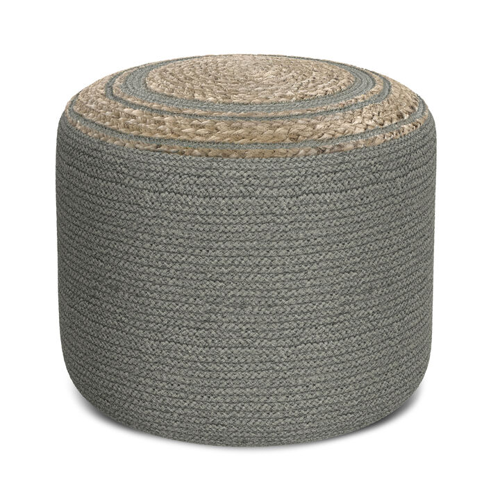 Serena Round Braided Pouf