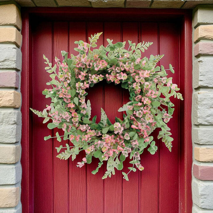 Mixed Blossom Floral Wreath for Front Door, Wall, or Seasonal Display