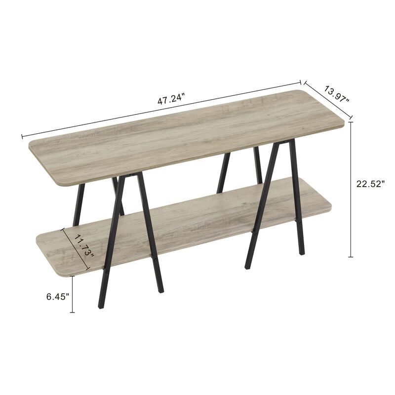 Celine Gray Console Table