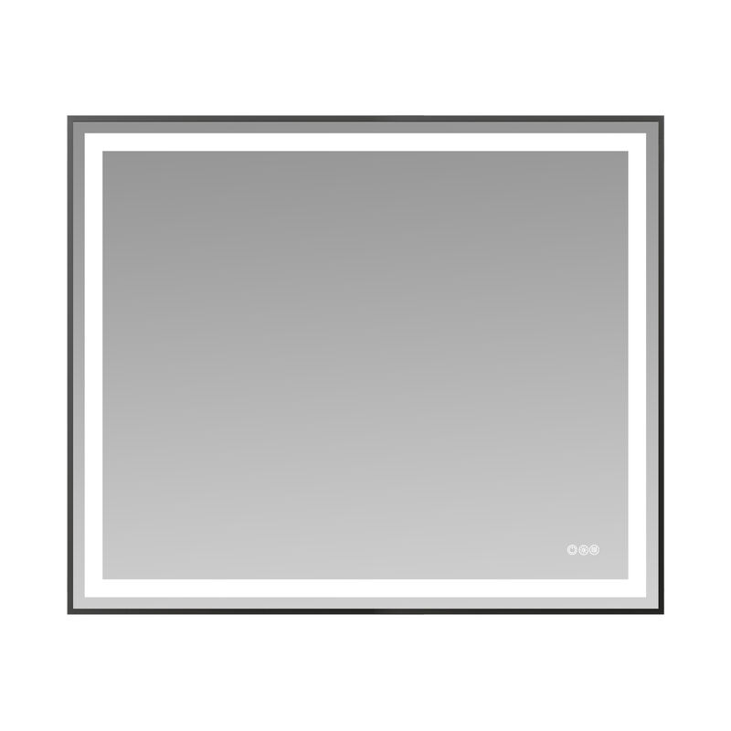 Mirror with Dual LED Light Strips &ndash; Eco-Friendly Front and Back Lighting for Home or Bathroom