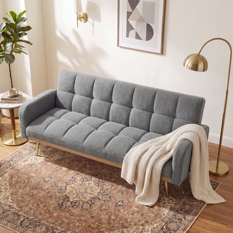 Wosdik Teddy Fleece Adjustable Futons image number 4