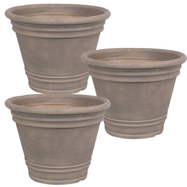 Franklin Outdoor Flower Pot Planter - 3-Pack