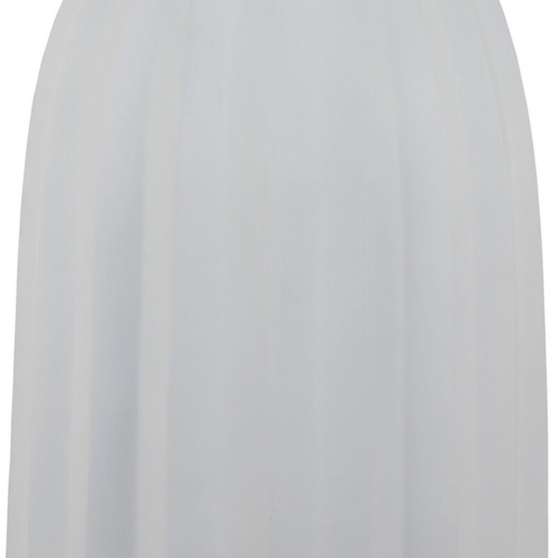 Rizie Vase with Ribbed Texture, 45 Inch Contemporary White Polyresin - Benzara