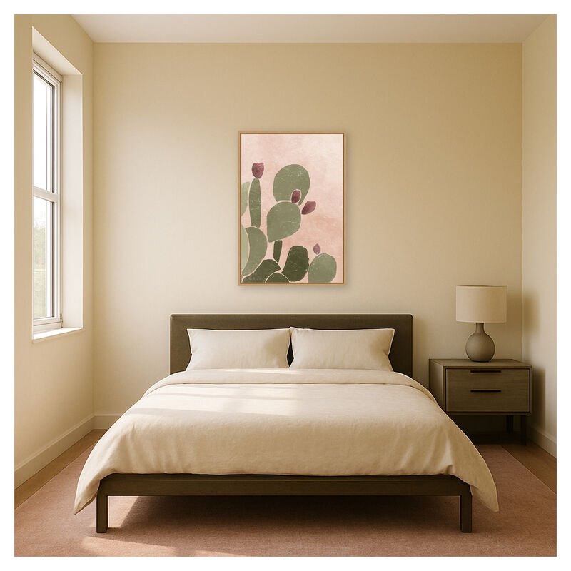Desert Cactus II by Yuyu Pont Framed Canvas Wall Art image number 3