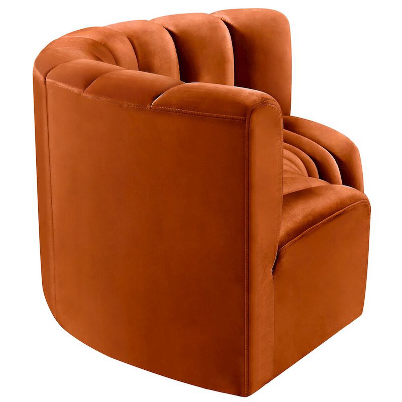 Meridian Furniture Arc Cognac Velvet Modular Sofa