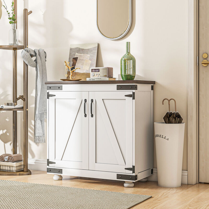 Vixlox  Farmhouse Sideboard Buffet Cabinet image number 5
