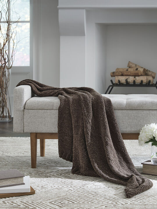Anawood Throw (Set of 3), Brown