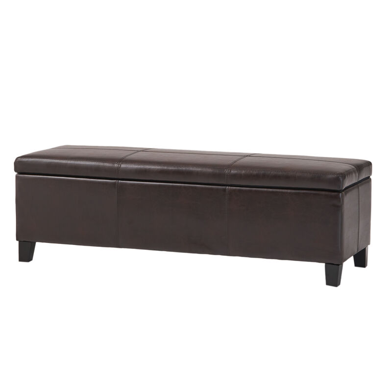Merax Merax PU Leather Home Storage Ottoman image number 5