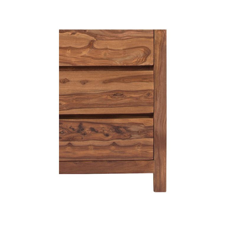 Porter Designs Urban Solid Sheesham Wood Chest, Natural