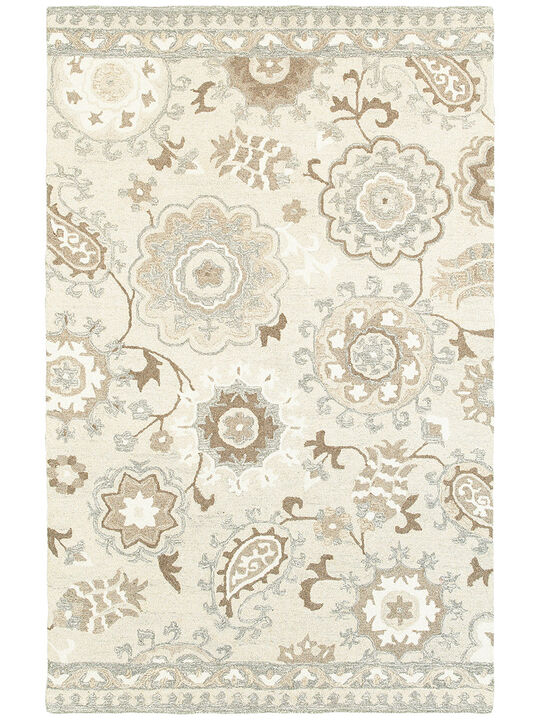 Craft 3'6" x 5'6" Ivory Rug