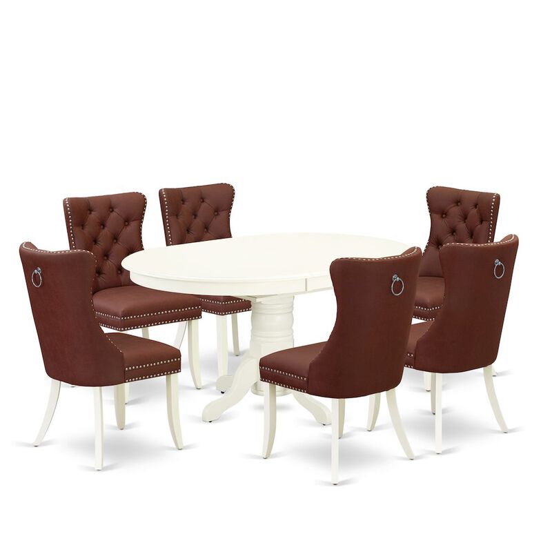 7 Piece Modern Dining Table Set