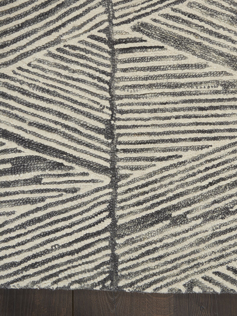 Colorado CLR01 Gray/White 3'9" x 5'9" Rug