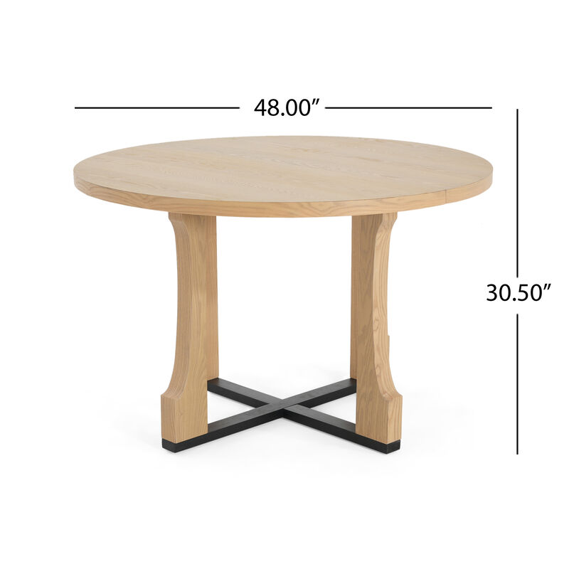 Merax Round Farmhouse Dining Table