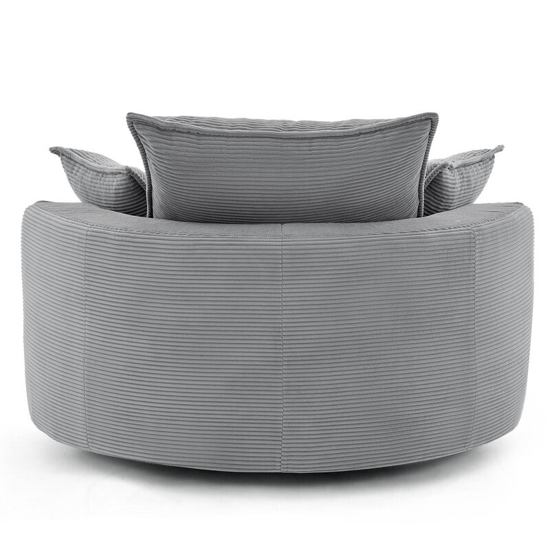 Vikber Accent Swivel Barrel Chair image number 8