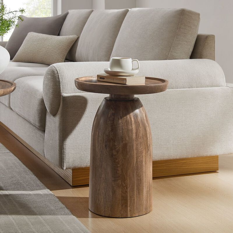 Holloway Round Wood Side Table image number 5